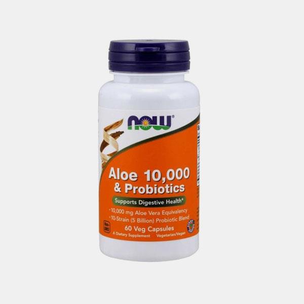 Aloe Vera 10000 And Probiotics 60 Capsulas Vegetais Girassol 7221